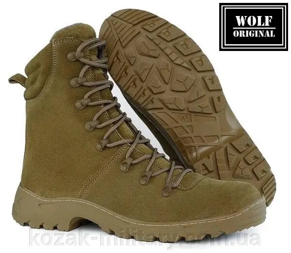 Wolforiginal Берці "Бундес" беж. замш хутро 36 від компанії "КOZAK" military - фото 1