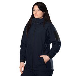 Жіноча куртка Stalker SoftShell Темно-синя (7443), L