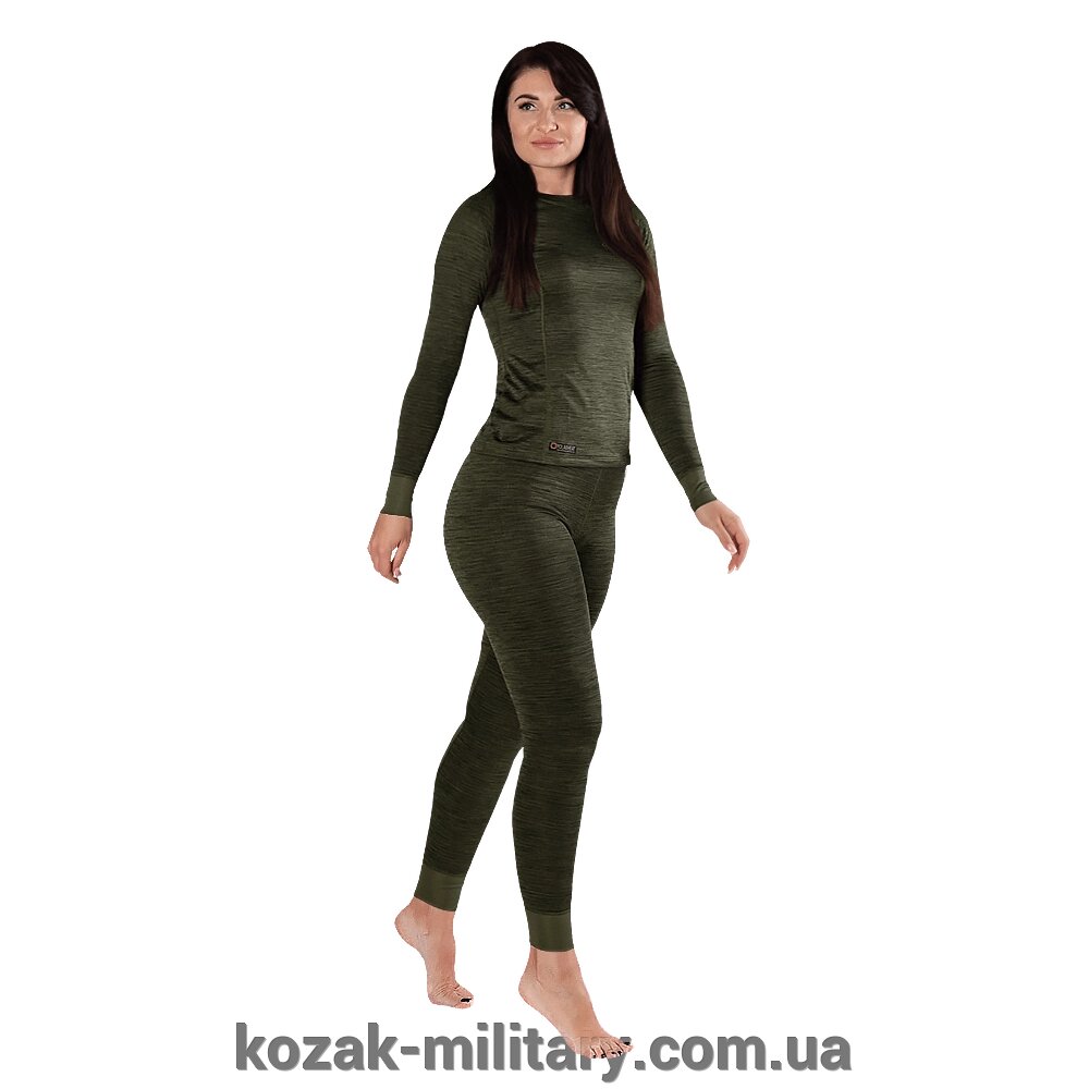 Жіноча термобілизна Pani Polarheat QS Олива Меланж (8320), XL від компанії "КOZAK" military - фото 1