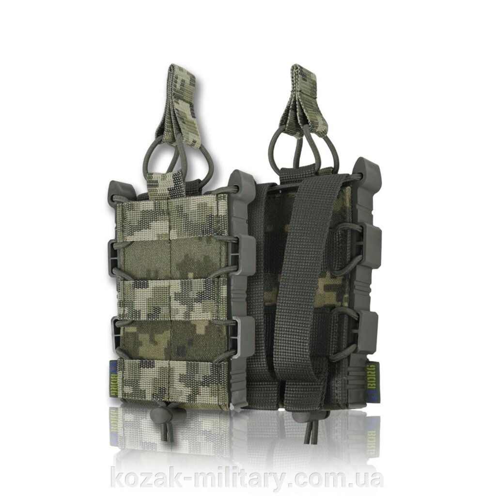 Жорсткий посилений тактичний підсумок Kiborg GU Single Mag Pouch Pixel від компанії "КOZAK" military - фото 1