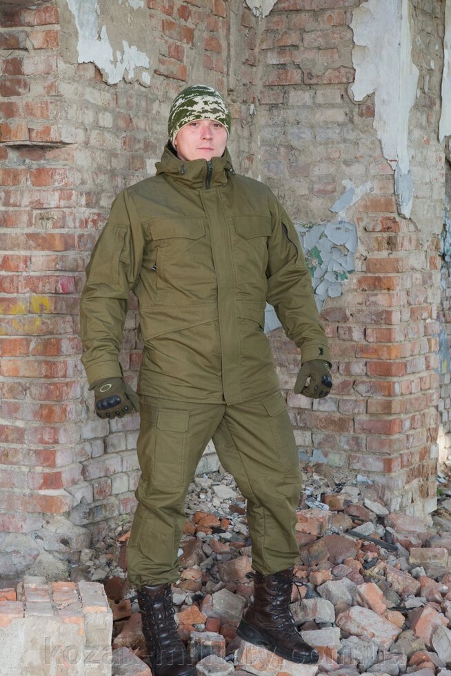 Зимовий костюм-гірка Варяг, намет, олива + флісова підкладка від компанії "КOZAK" military - фото 1
