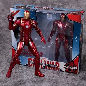 Фігурка Залізна Людина, Марк 46, Месники, Civil War Marvel. 17 см. На підставці. Iron Man