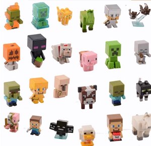 Комплект 12 Міні-фігурок зі Світу Minecraft. Набір фігурок Майнкрафт 12 шт.