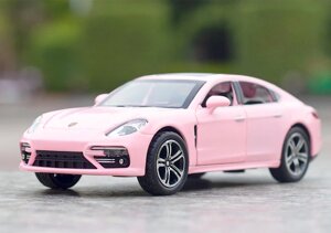 Модель автомобіля Porsche Panamera масштаб: 1:32. Іграшкова машина Порш Панамера рожевого кольору