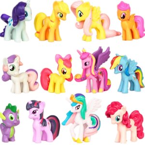 Набір фігурок Мій маленький поні RESTEQ. Ігрові фігурки із мультфільму My Little Pony 12 шт. Іграшка поні єдиноріг.