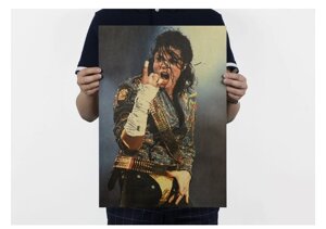 Оригінальний постер Майкл Джексон RESTEQ, плакат Michael Jackson кольоровий 51*35см
