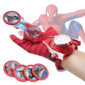 Рукавичка Людини Павука з дискометом (4 диски). Рукавички Spiderman. Рукавичка супергероя