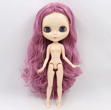 Шарнірна лялька Блайз Blythe 30 см. 4 кольори очей, фіолетове волосся
