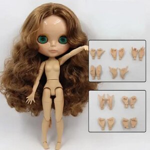 Шарнірна лялька Блайз Blythe 30 см. 4 кольори очей, хвилясте волосся