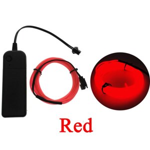 Світлодіодна стрічка RESTEQ червоний дріт 3м LED неонове світло з контролером