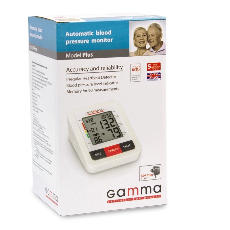 Автоматичний тонометр Gamma Plus (Великобританія) Гама плюс від компанії Інтернет Магазин Медтехніка Нікополь - фото 1