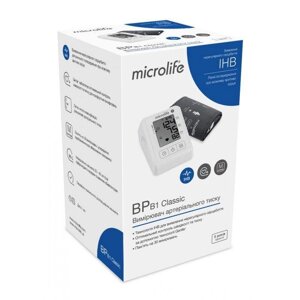 MicroLife BP B1 Класичний автоматичний тонометр на плечі 5 років