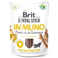 Ласощі для собак Brit Dental Stick Immuno пробіотики та кориця 251 г (8595602564378)