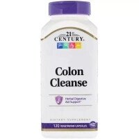 Вітамінно-мінеральний комплекс 21st Century Очищення Кишечника, Colon cleanse, 120 вегетаріанських капсу (CEN-22846)
