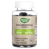 Вітамінно-мінеральний комплекс Nature's Way Хлорофіл, 100 мг, смак фруктів, Chlorophyll Gummies, 60 жувальні (NWY-14260)