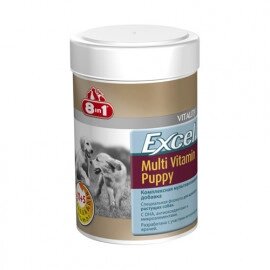 Вітаміни для собак і кішок 8 in 1 (80 таб) Excel Brewers Yeast, для шерсті (Оригінал)