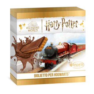 Батончик з Чорним шоколадом та печивом з какао Witor's Harry Potter Biglietto Per Hogwarts Білет на поїзд у Хогвардс