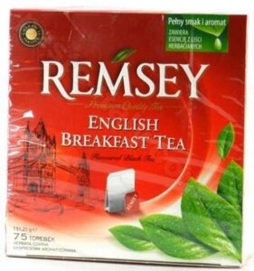 Чай чорний Biedronka Remsey English Breakfast Tea англійский сніданок 75шт