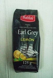 Чай чорний листовий Bastek Earl Grey Lemon (з лимоном) 125 г.