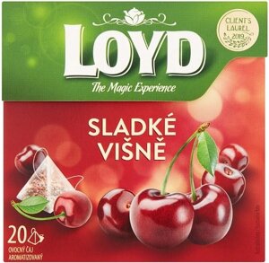 Чай в пірамідках фруктовий Loyd the Magic Experience Sladke&Visne солодка Вишня 20шт 40г