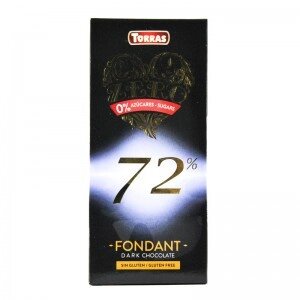 Чорний шоколад Torras Zero Fondant dark chocolate 72% 100 г