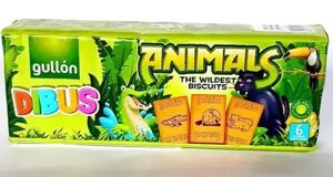 Дитяче печиво без пальмової олії Gullon Dibus Animals the wildest biscuits Дикі бісквіти 200г