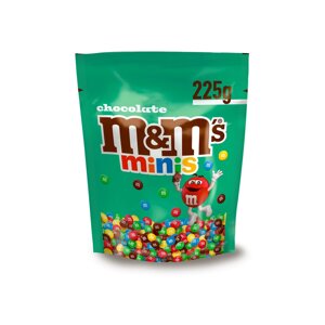 Драже шоколадне міні M&Ms Minis Chocolate з різнобарвним покриттям 225г