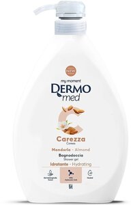 Гель для душа DermoMed Shower Gel Carezza каріте і мигдаль 1000мл