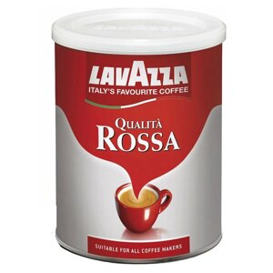 Кава мелена Lavazza qualita rossa арабіка 70% робуста30% 250г