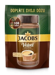 Кава розчинна Jacobs Velvet Темне обсмаження у мякій упаковці 180г