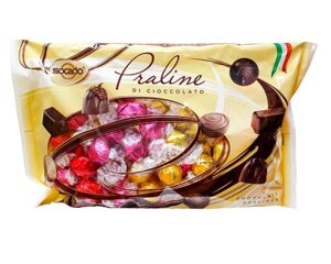 Цукерки шоколадні Socado Praline Di Cioccolato Gold праліне Асорті золоті 1000г