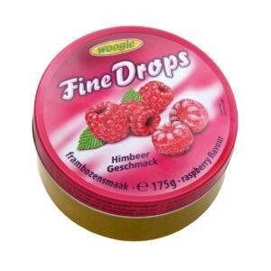 Льодяники зі смаком малини Woogie Fine Drops raspberry flavour 175 g