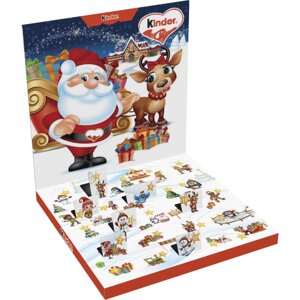 Набір Подарунок Новорічний Адвент календар Kinder Advent Calendar Шоколадні цукерки Дитячий 123г