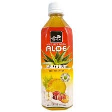 Напій негазований освіжаючий з Алое Вера Tropical Aloe Vera Drink Multifruit з соком Тропічних фруктів 500мл