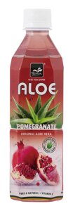 Напій негазований освіжаючий з Алое Вера Tropical Aloe Vera Drink Pomegranate з соком Граната 500мл