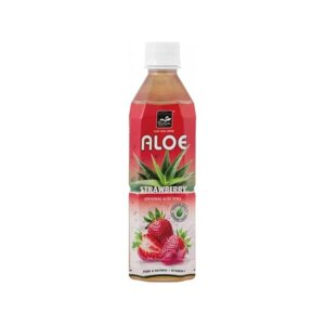 Напій негазований освіжаючий з Алое Вера Tropical Aloe Vera Drink Strawberry з соком Полуниці 500мл