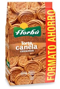 Печиво з корицею Florbu Torta Canela Cinnamon Big Pack велика упаковка 450г