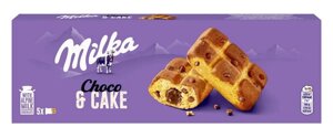 Тістечка шоколадні Milka Choco&Cake з шоколадним кремом 5шт 175г