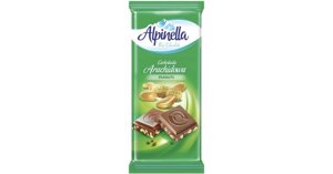 Шоколад Alpinella молочний з арахісом 90 г