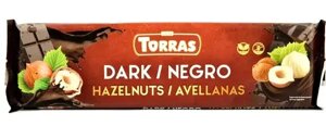 Шоколад чорний без глютена Torras Dark Hazelnuts Gluten free з лісовими горіхами 300г