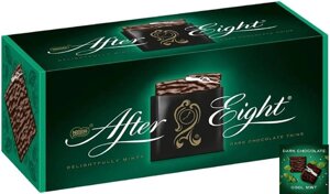 Шоколад чорний з Мятним кремом Nestle After Eight Mint Chocolate Thins Delightfully minty пластинки 24шт 200г