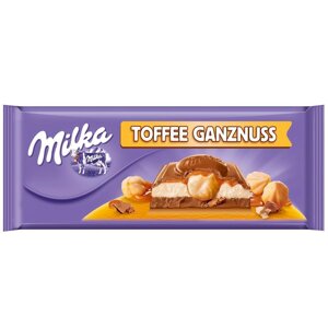 Шоколад Milka Toffee Wholenut 300г Мілка