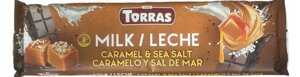 Шоколад молочний без глютену Torras Milk Caramel&Sea salt карамель з морською сіллю 300г