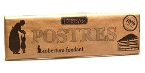 Шоколад Torras Postres 70% какао Іспанія 300г