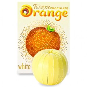 Шоколад у формі Апельсина вершковий Terry's Chocolate Orange White Білий 147г