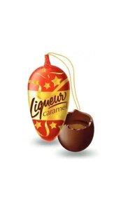 Шоколадна шишка Новорічна з підвіскою Figaro Liqueur Caramel з лікером 27г