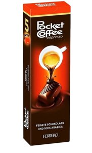 Шоколадні цукерки з кавою еспресо Ferrero Pocket Coffee Espresso 5шт набір 62г