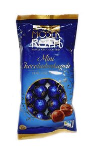 Шоколадні міні кульки Moser Roth Mini Chocoladenkugeln Edel Vollmilch молочний шоколад 150г