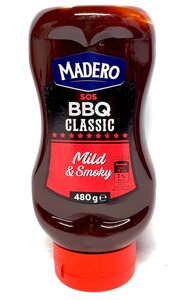 Соус Madero SOS BBQ classic mild&smoky для барбекю класичний мякий дим 480г