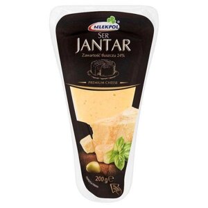 Сир твердий кусковий Mlekpol Jantar Premium Cheese Янтар преміум 200г